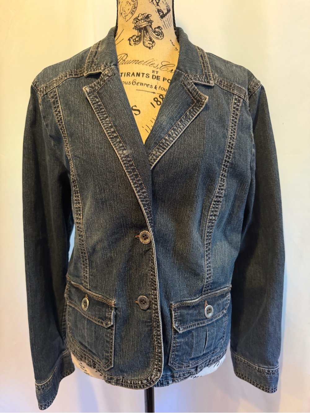 Sonoma Dark Blue Denim Blazer Jacket